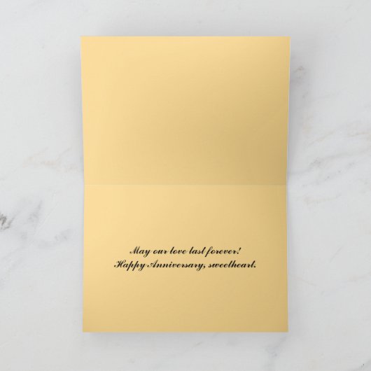 Happy Jubileum Tropical Sunset Kaart (Binnen)