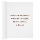 Happy Jubileum Tulps op Country Gingham (Binnen (Rechts))