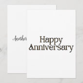 Happy Jubileum Uitnodiging (Voorkant / Achterkant)