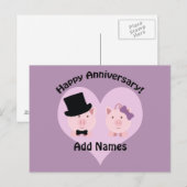 Happy Jubileum varparen Briefkaart (Voorkant / Achterkant)