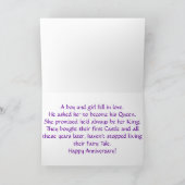 Happy Jubileum Wenskaart Kaart (Binnen)