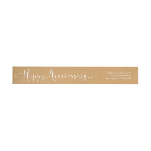 Happy Jubileum White Script (Individueel)