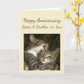 Happy Jubileum zuster & Brother-in-law-kaart Kaart (Gele Bloem)