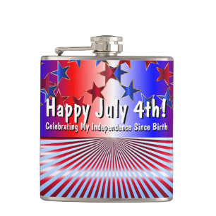 Happy Juli 4! viering van de onafhankelijkheid sin Heupfles