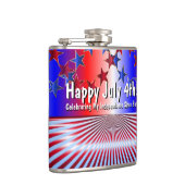 Happy Juli 4! viering van de onafhankelijkheid sin Heupfles (Rechts)