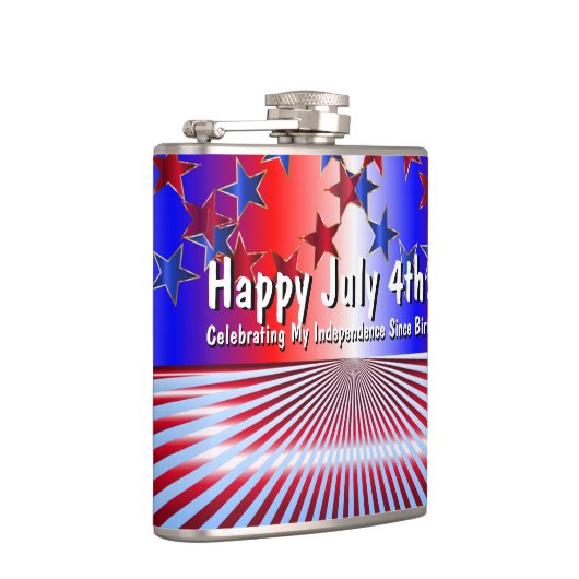 Happy Juli 4! viering van de onafhankelijkheid sin Heupfles (Rechts)