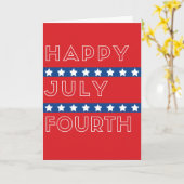 Happy Juli Vierde Kaart (Gele Bloem)