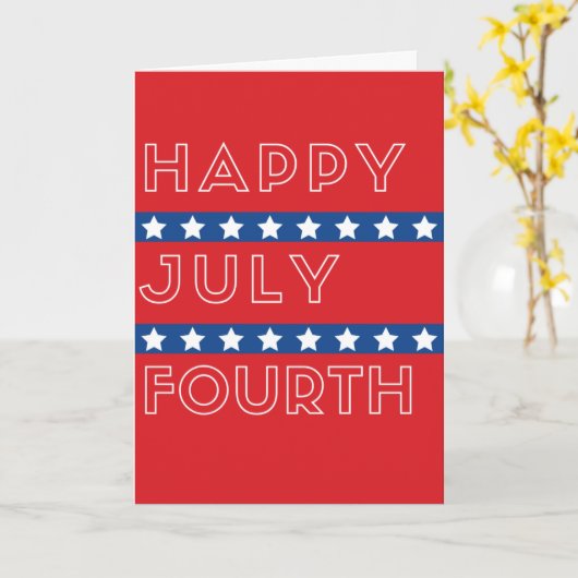 Happy Juli Vierde Kaart (Gele Bloem)