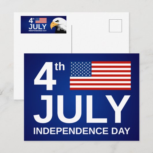 Happy Julth 4 de Feestdagenkaart (Voorkant / Achterkant)