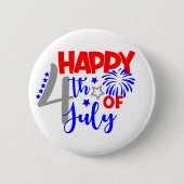 Happy Julth 4 de Ronde Button 5,7 Cm (Voorkant)