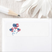 Happy Julth 4e hartballonnen Etiket (Insitu)