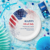 Happy Julth 4th Independence Day USA Family Reunio Papieren Bordje (Feest)