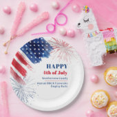 Happy Julth 4th Independence Day USA Family Reunio Papieren Bordje (Feest)