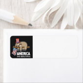 Happy Julth 4th sloth adresetiket Etiket (Insitu)