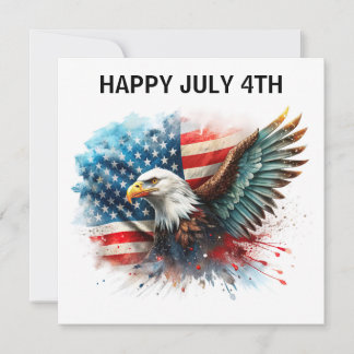Happy July 4th Eagle Kaart