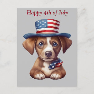 Happy July 4th postcard Briefkaart