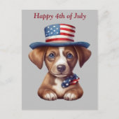 Happy July 4th postcard Briefkaart (Voorkant)