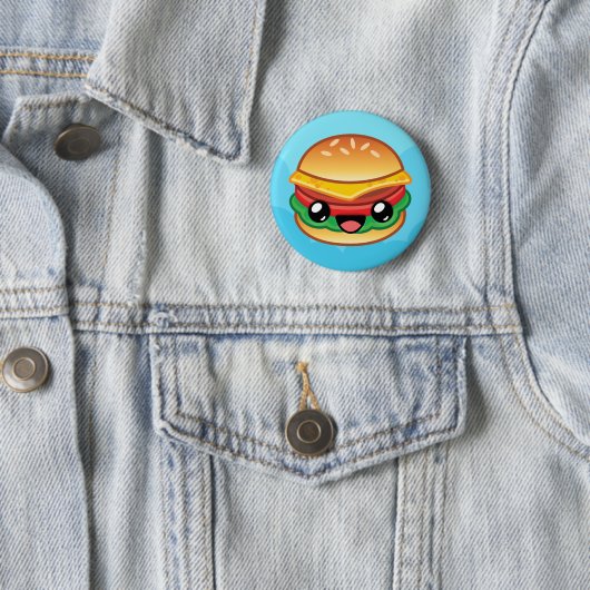 Happy Jump Burger Ronde Button 5,7 Cm (In situ)