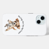Happy Jumping Dog Art - New Day Positieve Gift Case-Mate iPhone Case (Achterkant (horizontaal))