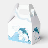 Happy Jumping Dolphin met bubbels Bedankdoosjes (Achterkant)