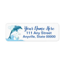 Happy Jumping Dolphin met bubbels