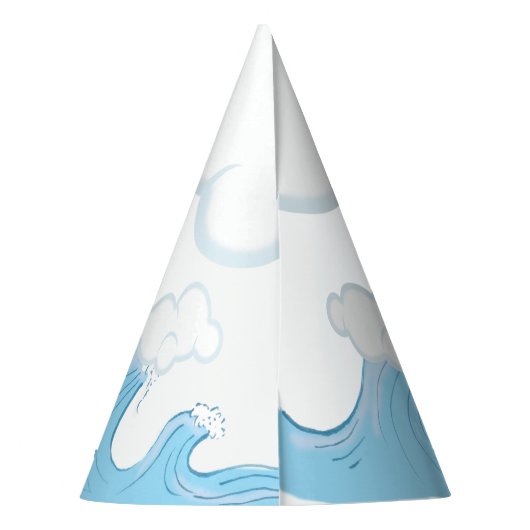 Happy Jumping Dolphin met bubbels Feesthoedjes (Achterkant)