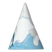 Happy Jumping Dolphin met bubbels Feesthoedjes (Rechts)