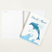 Happy Jumping Dolphin met bubbels Planner (Display)