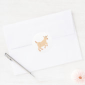 Happy Jumping Goat Kind Ronde Sticker (Envelop)