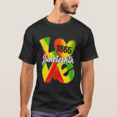 Happy Junenth Is My Independence Day Free Black T-shirt (Voorkant)