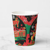 Happy Juneteenth 8oz Cups Papieren Bekers (Links)