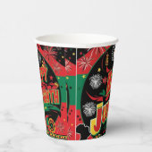 Happy Juneteenth 8oz Cups Papieren Bekers (Rechts)