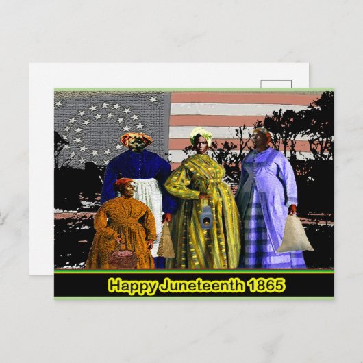 Happy Juneteenth Briefkaart (Voorkant / Achterkant)
