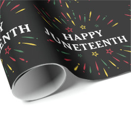 Happy Juneteenth Celebrate Black Independence Day Cadeaupapier