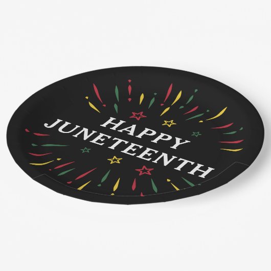 Happy Juneteenth Celebrate Black Independence Day Papieren Bordje (Gekanteld)