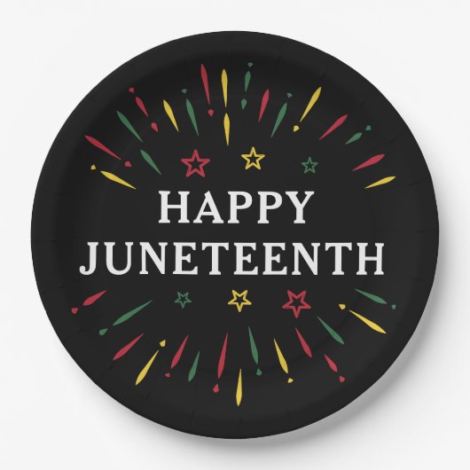 Happy Juneteenth Celebrate Black Independence Day Papieren Bordje (Voorkant)