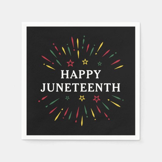 Happy Juneteenth Celebrate Black Independence Day Servet (Voorkant)