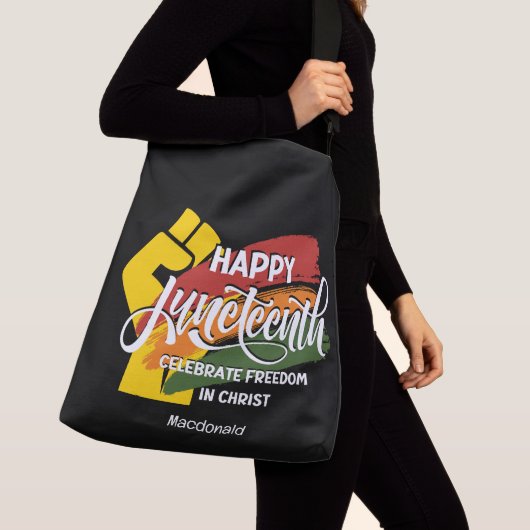 HAPPY JUNETEENTH Christelijk Crossbody Tas (Dichtbij)
