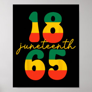 Happy Juneteenth is mijn Independence Day Kind zwa Poster