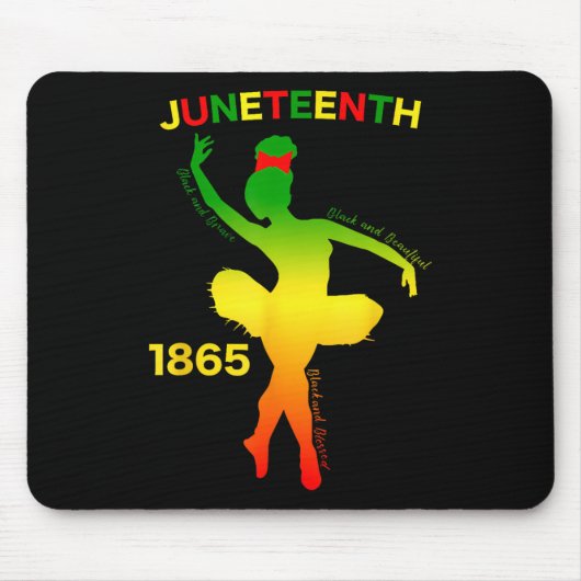 Happy Juneteenth is mijn Onafhankelijkheidsdag dan Muismat (Voorkant)