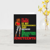 Happy Juneteenth is Mijn Onafhankelijkheidsdag Fre Kaart (Gele Bloem)