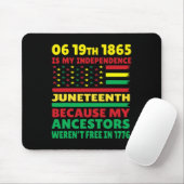 Happy Juneteenth is Mijn Onafhankelijkheidsdag Fre Muismat (Met muis)
