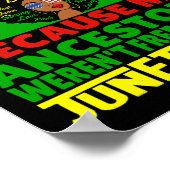 Happy Juneteenth is Mijn Onafhankelijkheidsdag Fre Poster (Hoek)