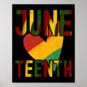 Happy Juneteenth is Mijn Onafhankelijkheidsdag Fre Poster (Voorkant)