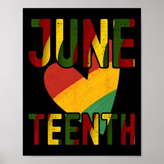 Happy Juneteenth is Mijn Onafhankelijkheidsdag Fre Poster (Voorkant)