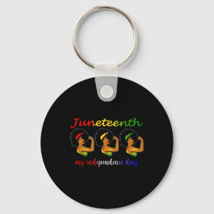 Happy Juneteenth is Mijn Onafhankelijkheidsdag Fre Sleutelhanger