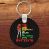 Happy Juneteenth is Mijn Onafhankelijkheidsdag Fre Sleutelhanger (Voorkant)