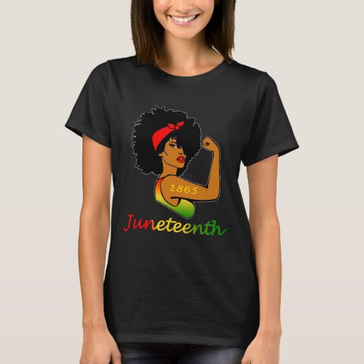 Happy Juneteenth is Mijn Onafhankelijkheidsdag Fre T-shirt (Voorkant)