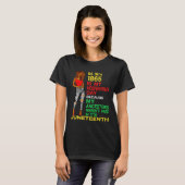 Happy Juneteenth is Mijn Onafhankelijkheidsdag Fre T-shirt (Voorkant volledig)