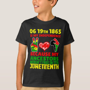 Happy Juneteenth is Mijn Onafhankelijkheidsdag Fre T-shirt